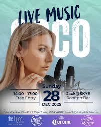 Summer is here and the holidays are calling. Join us this December for Live  Music Sundays, featuring a different artists each week. Bring along your  family and friends for a relaxed Sunday