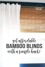 The types of supplies you will need depend on the type of patio enclosure you plan on building. How To Make Cheap Diy Bamboo Blinds With A Simple Hack Craftivity Designs