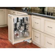 Rev A Shelf 9 In W X 30 In H 4 Tier Pull Out Wood Soft Close Baskets Organizers Lowes Com In 2020 Kitchen Cabinets Rev A Shelf Stainless Steel Panels