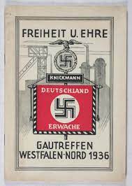 A symbol of the new germany, the deutschland erwache (germany awake) standards were first introduced on january 28, 1923. Freiheit U Ehre Deutschland Erwache Gautreffen Westfalen Nord 1936 By Schroder Arno Ludwig Knickmann Eds G To Vg Softcover 1936 First Edition Eric Chaim Kline Bookseller Abaa Ilab