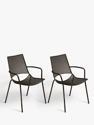 John lewis & partners henley by kettler reclining garden chair, grey. Metal Garden Armchairs John Lewis Partners