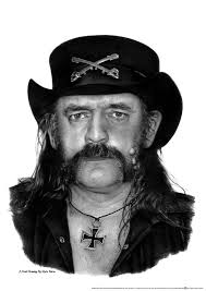 My pencil drawing. Happy birthday, Lemmy.*