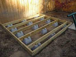 this kind of platform deck is an obviously inspiring and extremely good idea platformdeck building a floating deck ground level deck concrete deck blocks