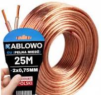 HANGSZÓRÓKÁBEL KÉTERES AUDIO KÁBEL HQ OFC CU 2x0,75MM KÁBEL 25M