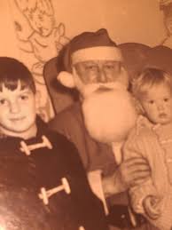 Sure we all went to visit father Christmas. Myself and brother Garth ( I am  the one