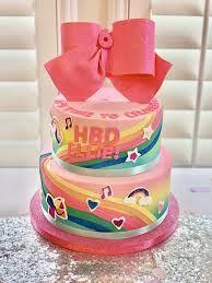Donut cake & jojo's juice! Jojo Siwa Inspired Birthday Party Pretty My Party Party Ideas