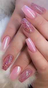 Coffin Nails 40 Of The Best Coffin Nails For 2020 Page 24 Homedable Com In 2020 Pink Nail Art Designs Pink Acrylic Nails French Nail Designs