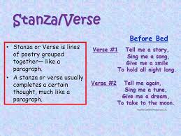 If you look at the poem the daffodils, poem every english familiar student has read it one time, probably in the entirety of his life. What Is Stanza In A Song Know It Info