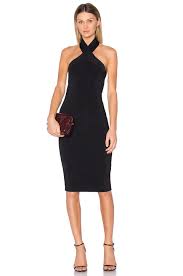 T By Alexander Wang Knit Halter Dress In Black Revolve Dresses Ribbed Knit Dress Knit Dress
