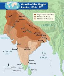 Map Showing The Expansion Of The Mughal Empire Self Designated As Gurkani From 1526 To Its Greatest Extent In 1707 Mughal Empire Map Ap World History