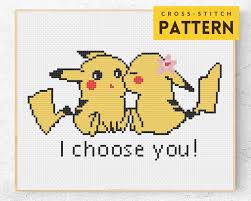 Maybe you would like to learn more about one of these? Pikachu Cross Stitch Pattern Pokemon Kiss Pdf Instant Etsy In 2021 Pokemon Cross Stitch Patterns Pikachu Cross Stitch Pattern Pikachu Cross Stitch