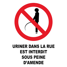 Si ces faits ne sont pas accomplis par la personne ayant la jouissance du lieu ou avec son autorisation. Uriner Dans La Rue Est Interdit Sous Peine D Amende