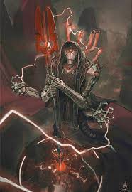 Necron Technomancer In Red Necron Artwork Art