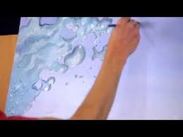 How To Paint Splashing Water Drops Bubbles Mural Joe Painting Tutorial Painting Art Painting