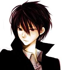 Anime boy with black hair. Ideas Para El Cabello Color Plata Marron En 2016 In 2020 Black Hair Boy Anime Boy Cute Anime Boy