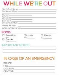 Babysitter Notes Babysitter Notes Babysitting Jobs Babysitting Kit