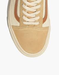 Distinctive in their design, these modern casual shoes are ideal for the summer or holidays, with snazzy overlaid. Women S Madewell X Vans Unisex Old Skool Lace Up Sneakers In Camel Colorblock Madewell
