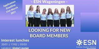 Esn comenius university is the biggest section in slovakia which takes care of more than 600 erasmus students annually. Esn Wageningen