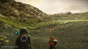 Just learned that planets have seam lines. Picture taken at this planet's  north pole. : r/NoMansSkyTheGame