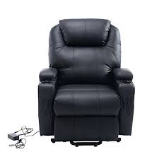 Homcom Fauteuil Luxe De Relaxation Electrique Sur Roulettes Noir Fauteuil Relax Fauteuil Tendance Fauteuil