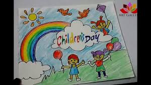 How To Draw Children Day Easy Drawing