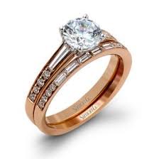 Mr2220 18k Pink And Rose Gold Wedding Set From Simon G Gg is a luxury prêt and fusion wear label from the house of asha gautam. mr2220 18k pink and rose gold wedding set from simon g