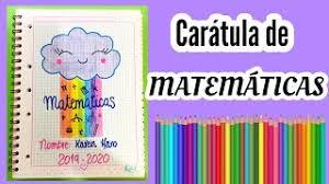 Dibujos para caratulas de matematicas para ninos. Caratula Para Matematicas Portada Facil Y Bonita Youtube