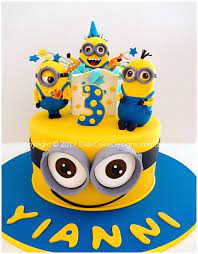 Good vs evil minion cake decoration fo. Exciting Minions Kids Birthday Cake Design In Sydney Minion Birthday Cake Birthday Cake Kids Cake Designs Birthday