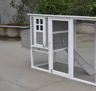 Wooden Large Outdoor Poultry Cage with Ventilation Door+Heavy Duty  Wire+Metal Tray