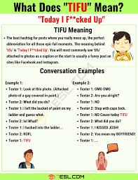 Tifu Meaning What Does Tifu Mean And Stand For 7 E S L Meant To Be Learn English Love Yourself Quotes