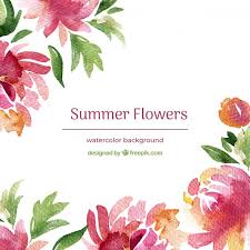 Download Watercolor Summer Flowers Background For Free Flower Backgrounds Summer Flowers Watercolor Background