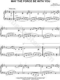 May The Force Be With You From Star Wars Sheet Music Piano Solo In C Minor Download Print Hymn Sheet Music Sheet Music Piano Music