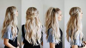 She's wearing a lovely side bun once again but has added a few layers to her hair by pinning sections back before creating her bun. 4 Quick Go To Half Up Styles Keep Hair Out Of Your Face Youtube Long Hair Styles Hair Styles Medium Hair Styles