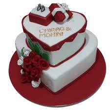 Not my original design, thank you to toni from sweet sugar treats for allowing me to recreate it! Engagement Cakes Online Heart Shaped Design In Faridabad Engagement Cake Design Cake Online Cake