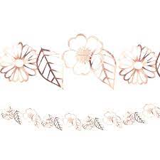 Ginger Ray Metallic Rose Gold Flower Garland 9 1 2ft Rose Gold Flower Gold Flowers Ginger Ray