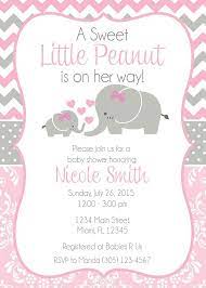 Choose from several different styles and colors to fit your theme. Baby Shower Invitation Baby Elephant Themed By Memorableimprints Baby Shower Elephants Girl Peanut Baby Shower Elephant Baby Shower Theme