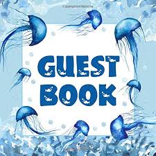 Add a bit of fun to your wedding this season with this personalized building block wedding guest book. Guest Book Jellyfish Sign In Book Blue Ocean Themed Signature Register Marine Animal Guestbook For Wedding Birthday Party Baby Shower Or For Email Name And Address Square Size