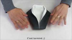 Pliage De Serviette En Forme De Smoking Chemises Chic Pour Homme In 2019 Pliage Serviette Pliage Serviette Veste Pliage Serviette Papier