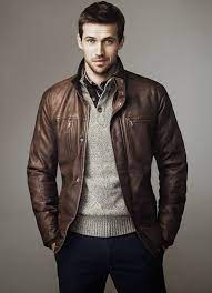 Lc Waikiki F W 2013 Lookbook Stylish Leather Jacket Brown Leather Bomber Jacket Mens Fashion Smart