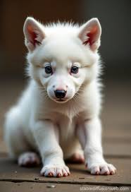 the wolf cub is cute and cute Prompts