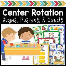 Center Rotation Signs And Cards Pre K Pages