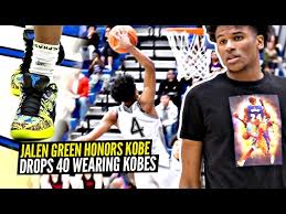 Jalen is an elite prospect who is a lock to go in the lottery in the 2021 nba draft. Jalen Green Honors Kobe Bryant Drops 40 Points Wearing Kobe S Shoes Mambasforever Youtube