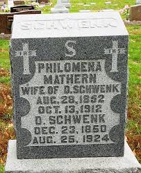 Philomena Mathern Schwenk (1852-1912): homenaje de Find a Grave