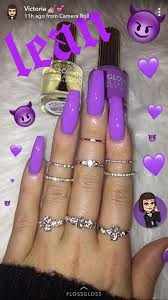 Check out our purple acrylic nails selection for the very best in unique or custom, handmade well you're in luck, because here they come. Coffin Cute Long Nails Purple Novocom Top