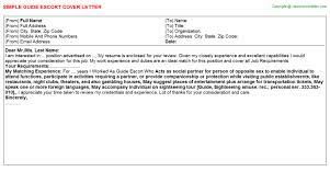 I have a passion for serving people and making sure they get quality services. Patient Escort Cover Letters