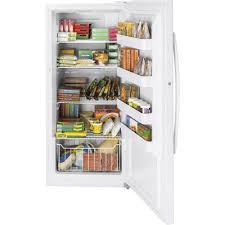 Only at best buy provide plenty of room for frozen food storage with this insignia upright freezer, which offers 21 cubic feet of room to stock up for the winter. Ge 14 1 Cu Ft Frost Free Upright Freezer White Fuf14smrww Best Buy