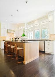 At first glance, the floors appear to be dark gray. Kitchen With Dark Cabinets And Light Floors