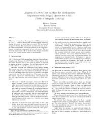 Is a function, f ( x). Pdf Analysis Of A Web User Interface For Mathematics Experiences With Integral Queries For Tilu Table Of Integrals Lookup Richard Fateman Academia Edu