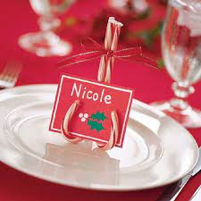 Here, a table runner and a bit of white paint create a. Top 10 Creative Diy Christmas Place Cards