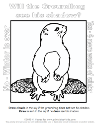 Will punxsutawney phil see his shadow or won't he? Groundhog Day Coloring Page Printables For Kids Free Word Search Puzzles Coloring Pages And Other Activities